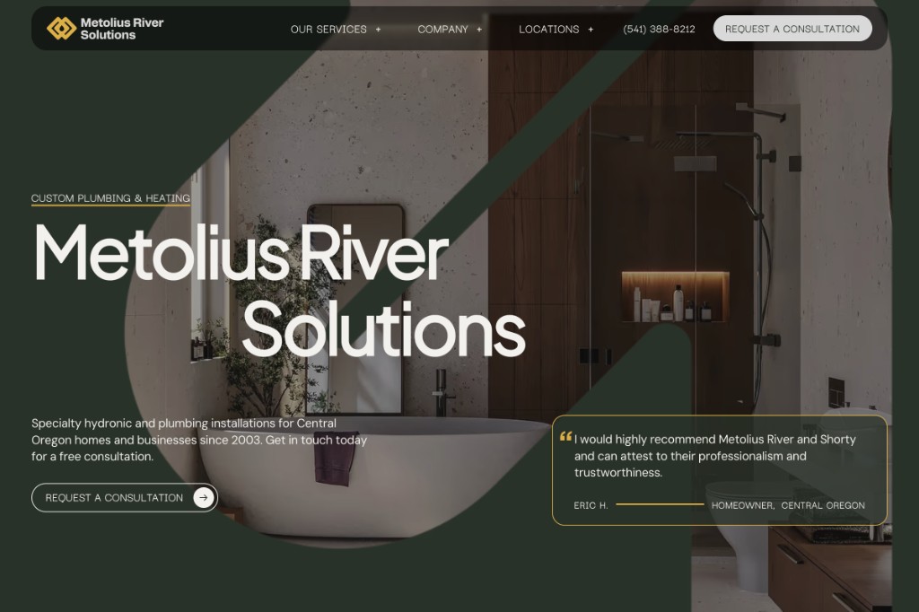 Metolius River Solutions website